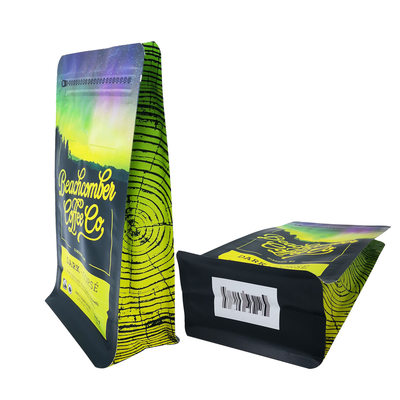 কেনা 340 গ্রাম 12oz ম্যাট সমতল নীচের পাশের গ্যাসেট কফি ব্যাগ ভালভ এবং ফ্রন্ট জিপার সঙ্গে online manufacture
